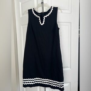 Talbot’s Black Work Office Business Professional Sleeveless Embroidered Dress 4